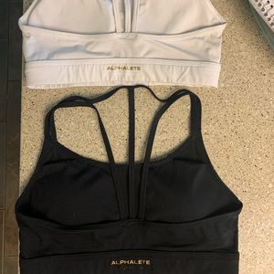 Alphalate sport bras selling both for 60